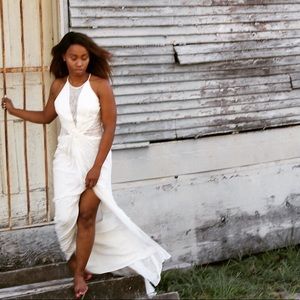 White lace BCBG dress